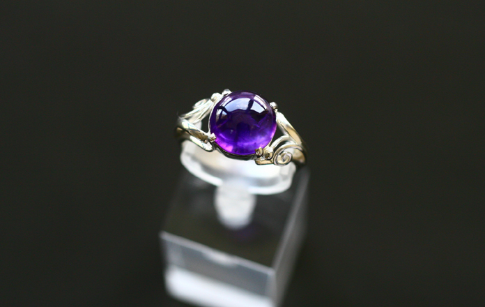 ❤︎美品✨アメジストリング✨濃厚な紫✨透明度抜群